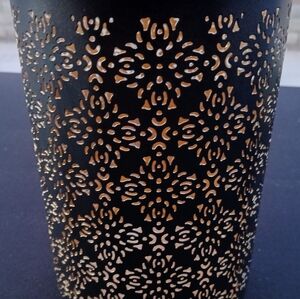 Hosley Diamond Cut Candle Holder - 8 Inch Tall - Reiki Decor